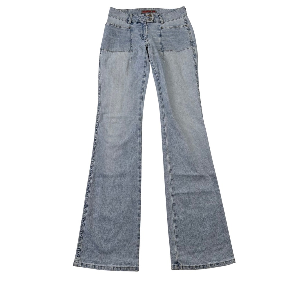 Vtg Parasuco Ergonomic Jeans Womens 11 Tall Long Light Wash Flared Denim Canada